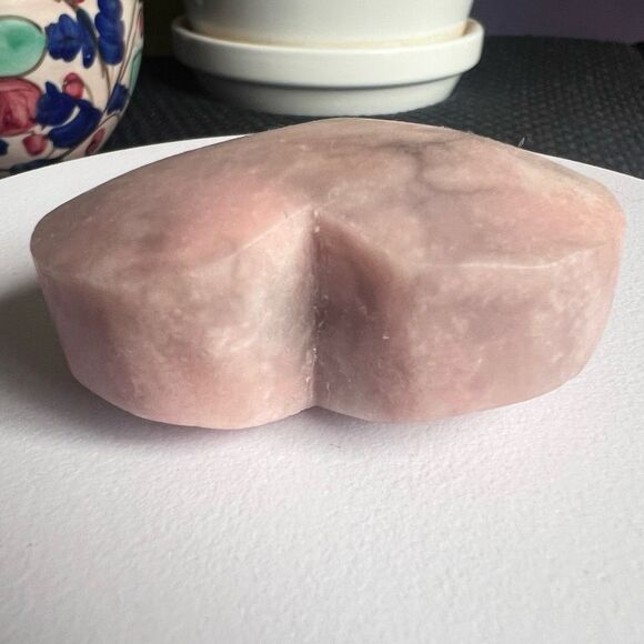 Pink Opal Heart Carving (#7) - Picture 5 of 9